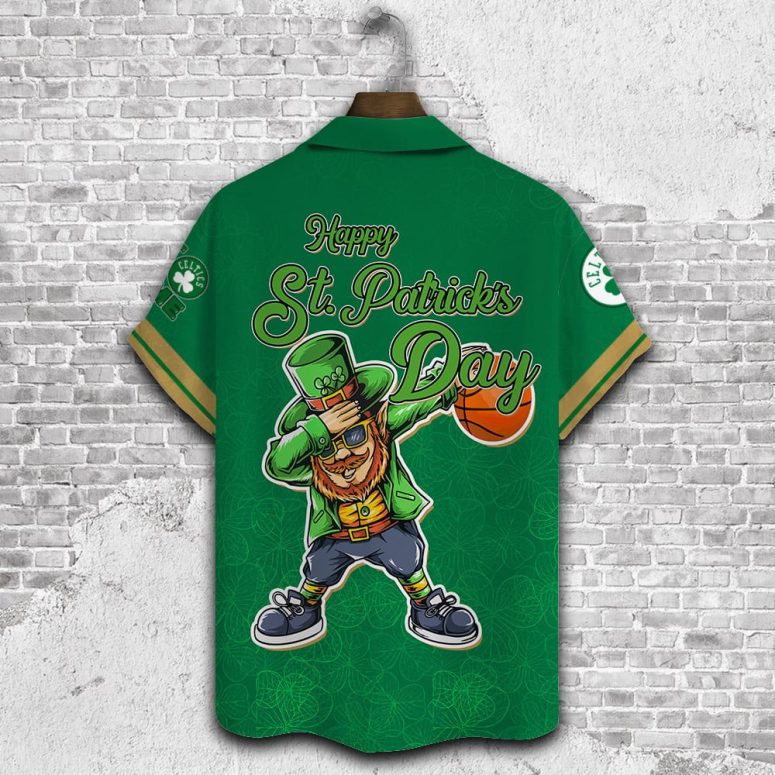 Boston Celtics St. Patrick's Day Hawaiian Shirt