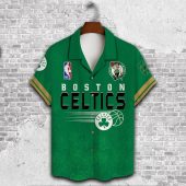 Boston Celtics St Patrick’s Day Hawaiian Shirt Front - TeeAloha
