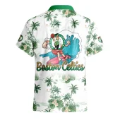 Boston Celtics Surfing Wave Hawaiian Shirt Back - TeeAloha