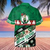 Boston Celtics Tree Hawaii Pattern Cute Hawaiian Shirt Back - TeeAloha