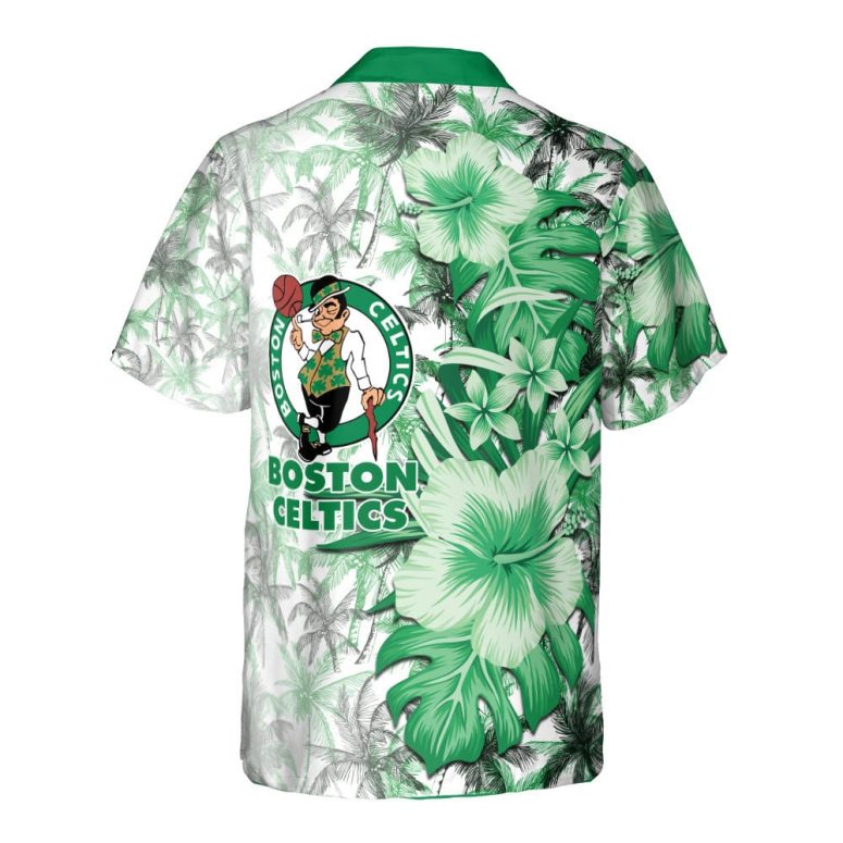 Boston Celtics Tropical Forest Hawaiian Shirt