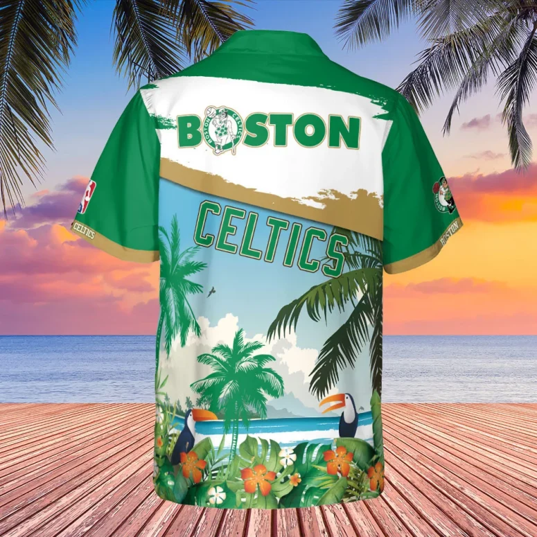 Boston Celtics Tropical Paradise Hawaiian Shirt
