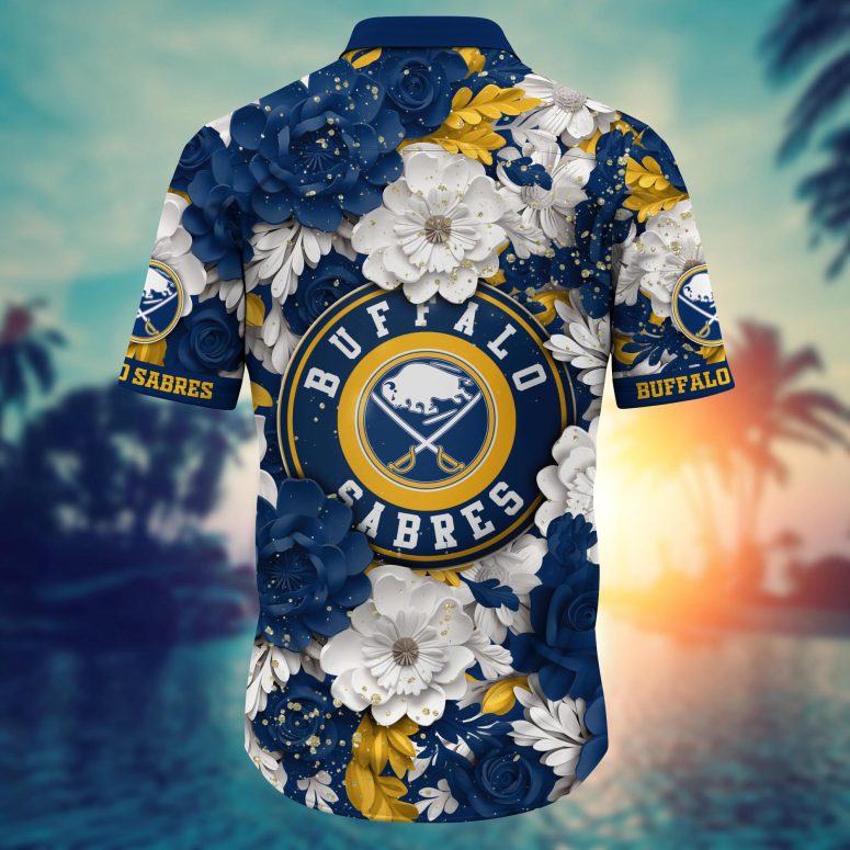 Buffalo Sabres Floral Elegance Hawaiian Shirt