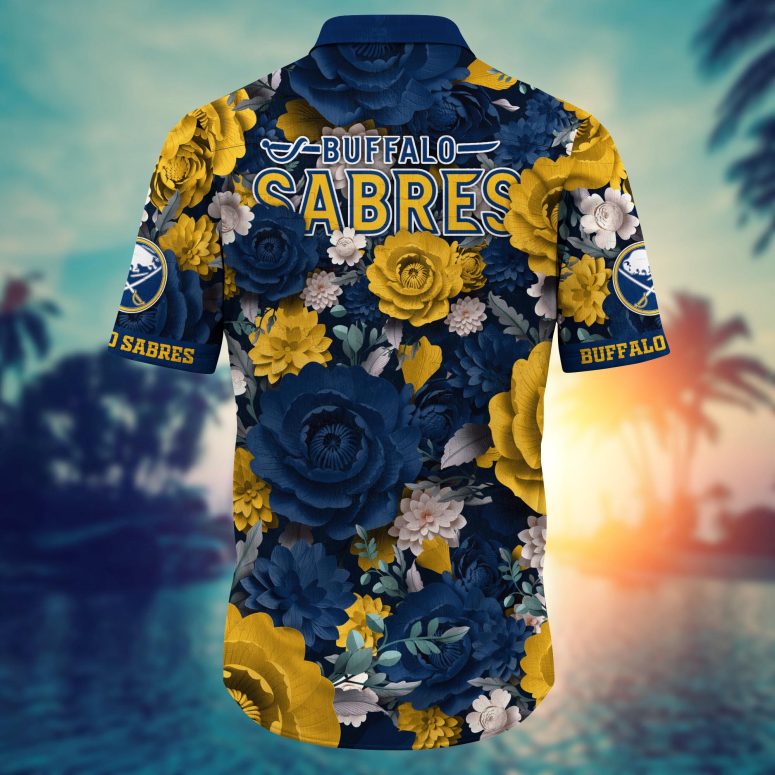 Buffalo Sabres Lux Bloom Hawaiian Shirt