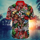 Carolina Hurricanes Island Legends Hawaiian Shirt Front - TeeAloha