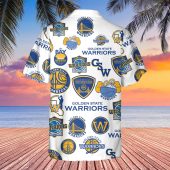 Golden State Warriors Iconic Bay Hawaiian Shirt Back - TeeAloha