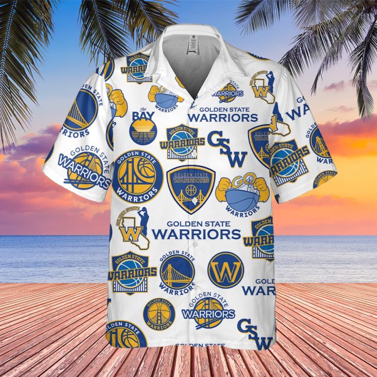 Golden State Warriors Iconic Bay Hawaiian Shirt
