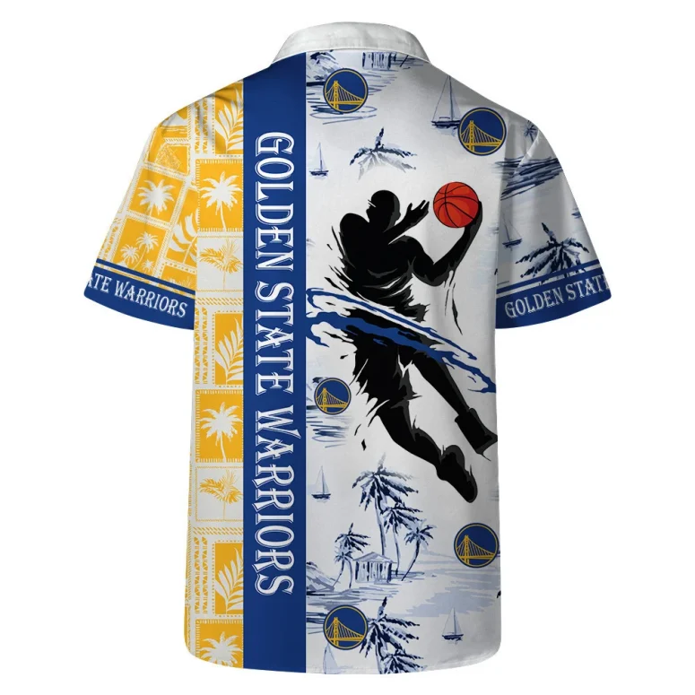 Golden State Warriors Slam Dunk Tropics Hawaiian Shirt