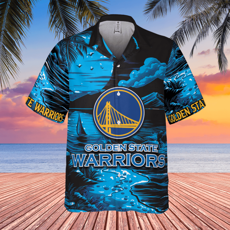Golden State Warriors St. Patrick's Day Lucky Clover Hawaiian Shirt