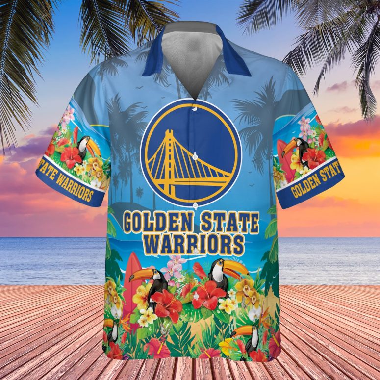 Golden State Warriors Tropical Toucan Hawaiian Shirt