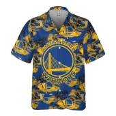 Golden State Warriors Tropical Vibes Hawaiian Shirt Front - TeeAloha