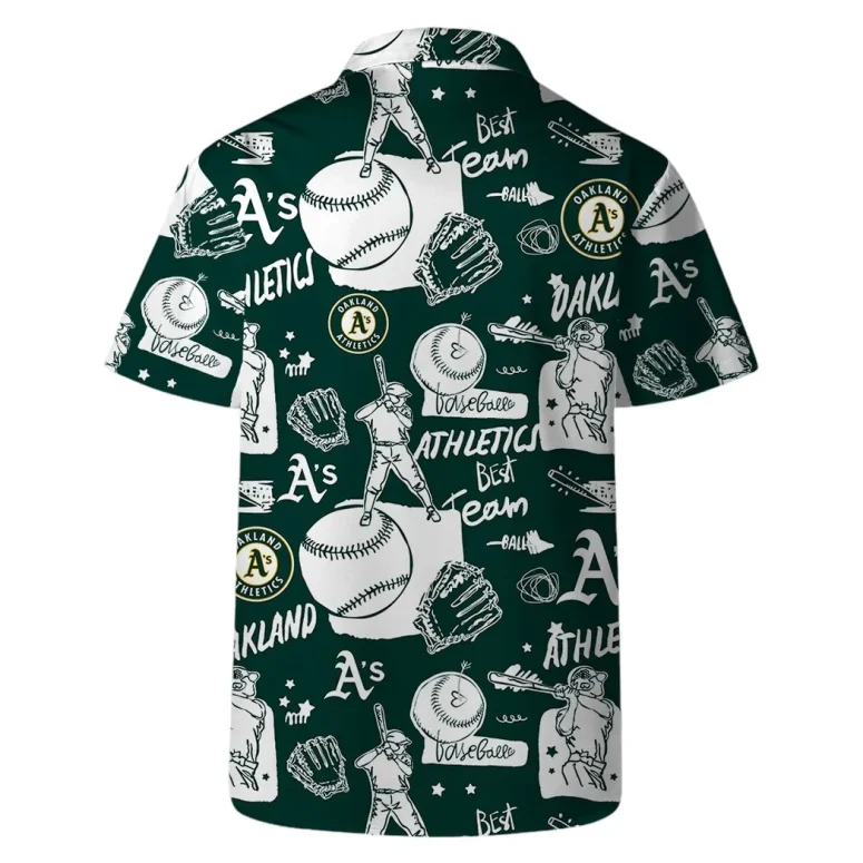 Oakland Athletics Baseball Fever Hawaiian Shirt