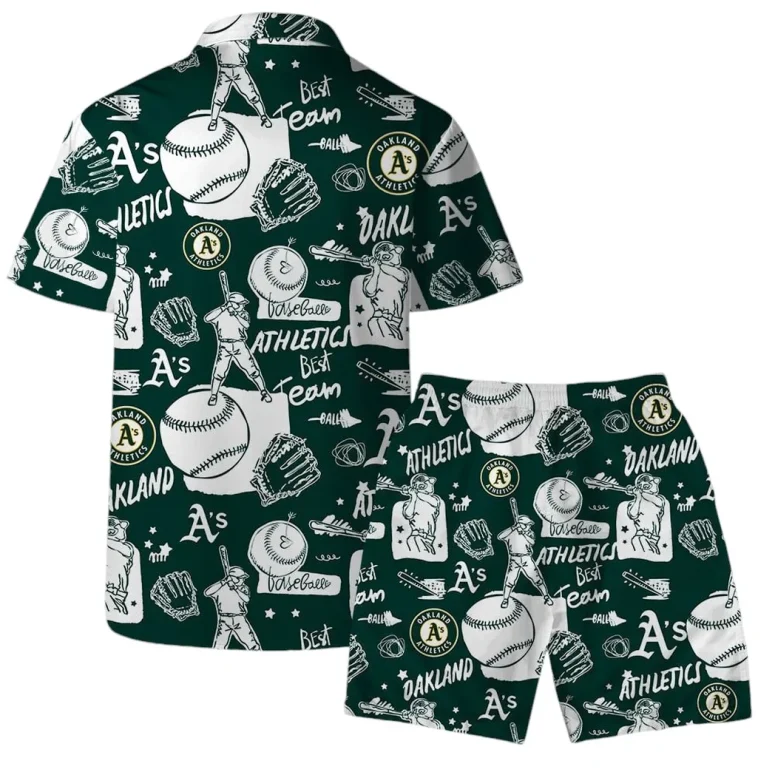 Oakland Athletics Baseball Fever Hawaiian Shirt