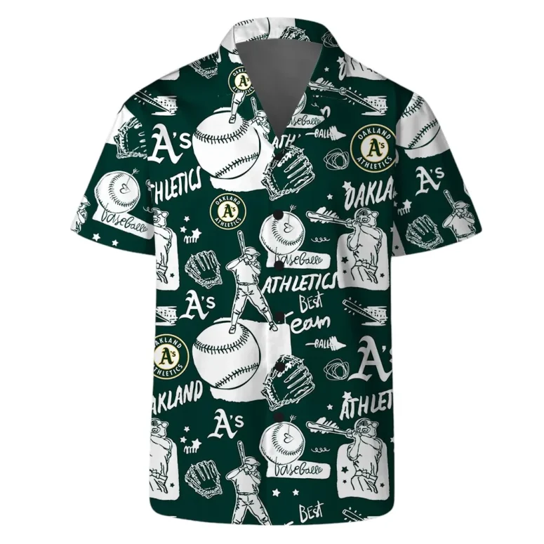 Oakland Athletics Baseball Fever Hawaiian Shirt