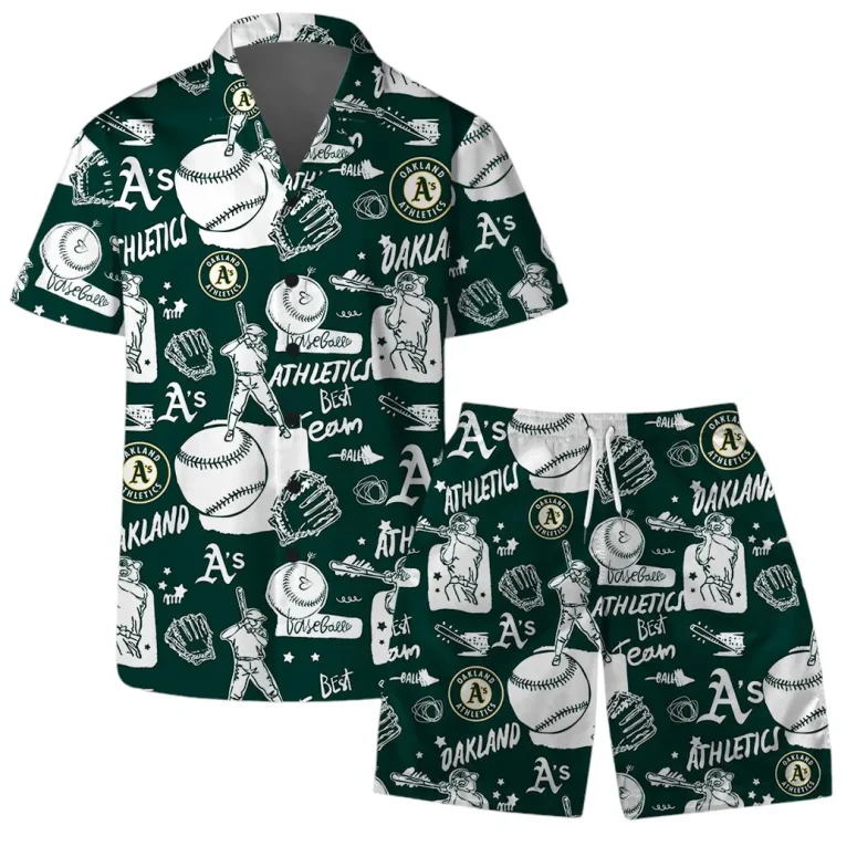 Oakland Athletics Baseball Fever Hawaiian Shirt