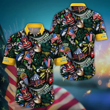 Oakland Athletics Carnival Spirit Hawaiian Shirt