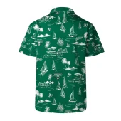 Oakland Athletics Sailing Paradise Hawaiian Shirt Back - TeeAloha