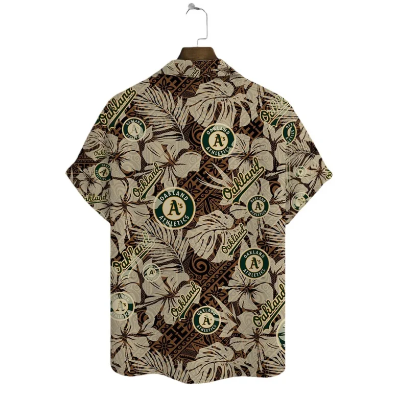 Oakland Athletics Vintage Palm Leaf Hawaiian Shirt