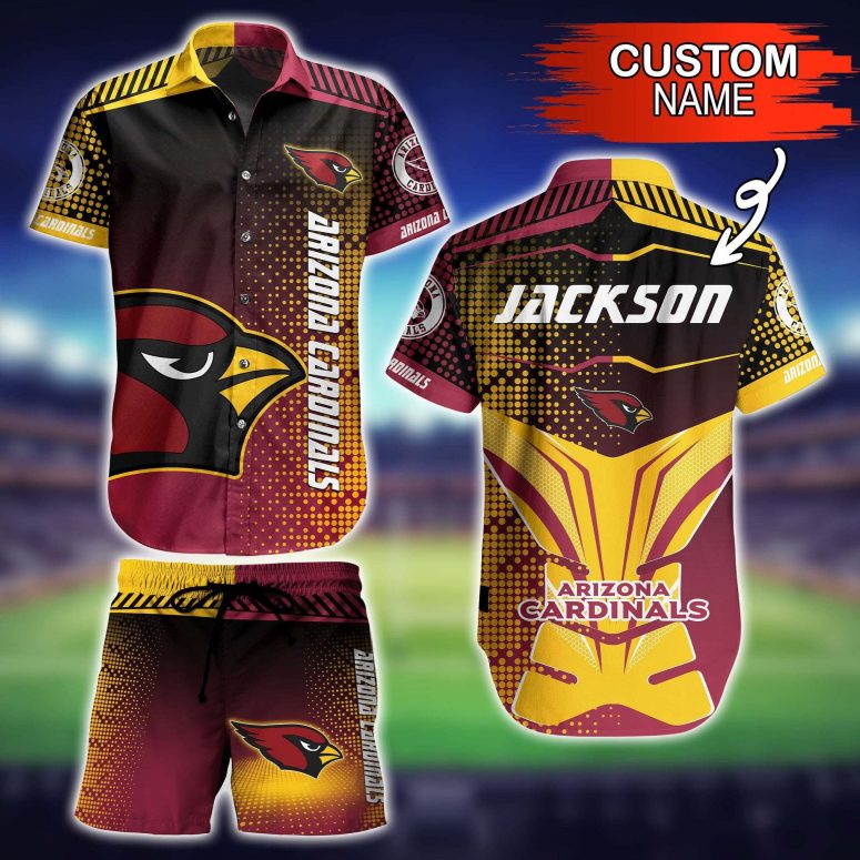 Personalized Arizona Cardinals Dynamic Gradient Hawaiian Shirt