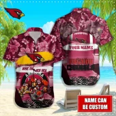 Personalized Arizona Cardinals Rise Red Sea Hawaiian Shirt