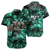 Personalized New York Jets Jungle Fury Hawaiian Shirt