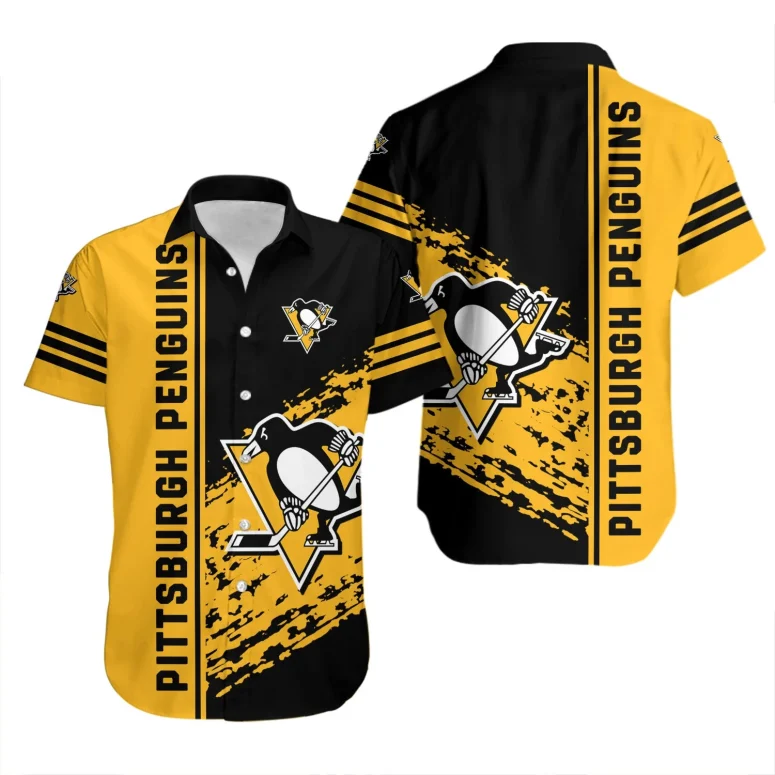 Pittsburgh Penguins Classic Streak Hawaiian Shirt
