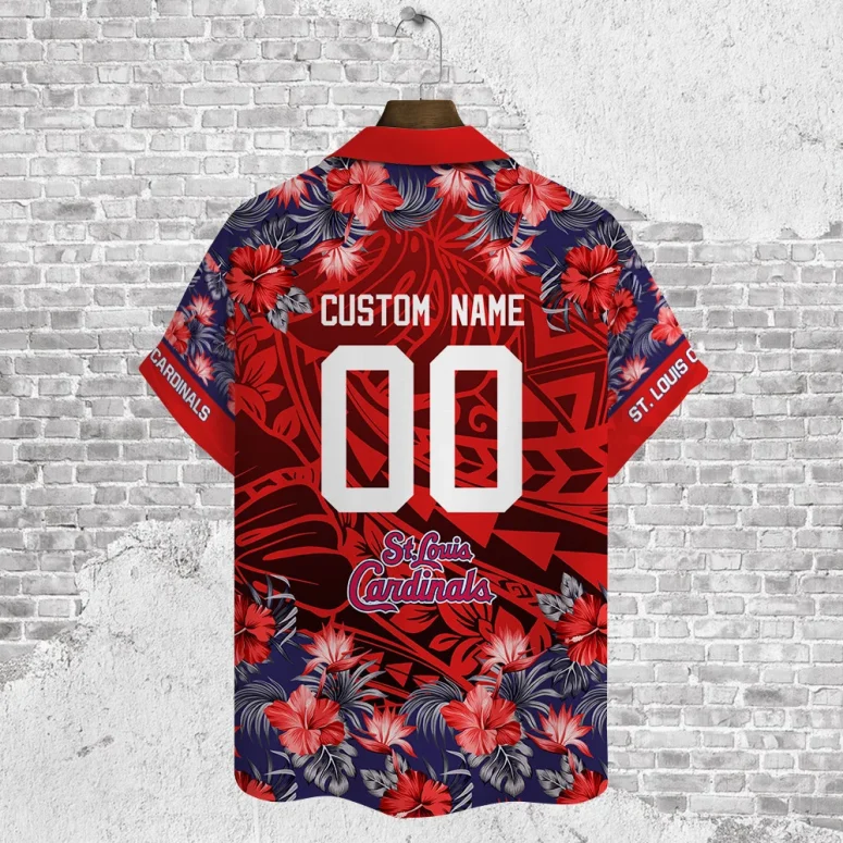 St. Louis Cardinals Custom Tribal Hawaiian Shirt
