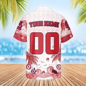 St Louis Cardinals Ocean Waves Hawaiian Shirt Back - TeeAloha