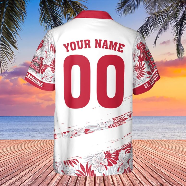 St. Louis Cardinals Personalized Tropical Hawaiian Shirt