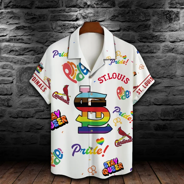 St. Louis Cardinals Pride Celebration Hawaiian Shirt