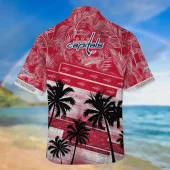 Washington Capitals Coastal Paradise Hawaiian Shirt Back - TeeAloha