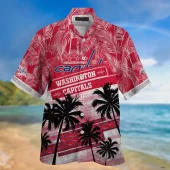 Washington Capitals Coastal Paradise Hawaiian Shirt Front - TeeAloha