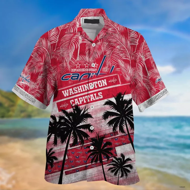 Washington Capitals Coastal Paradise Hawaiian Shirt