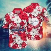 Washington Capitals Floral Majesty Hawaiian Shirt - TeeAloha