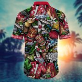 Washington Capitals Tiki Adventure Hawaiian Shirt Back - TeeAloha