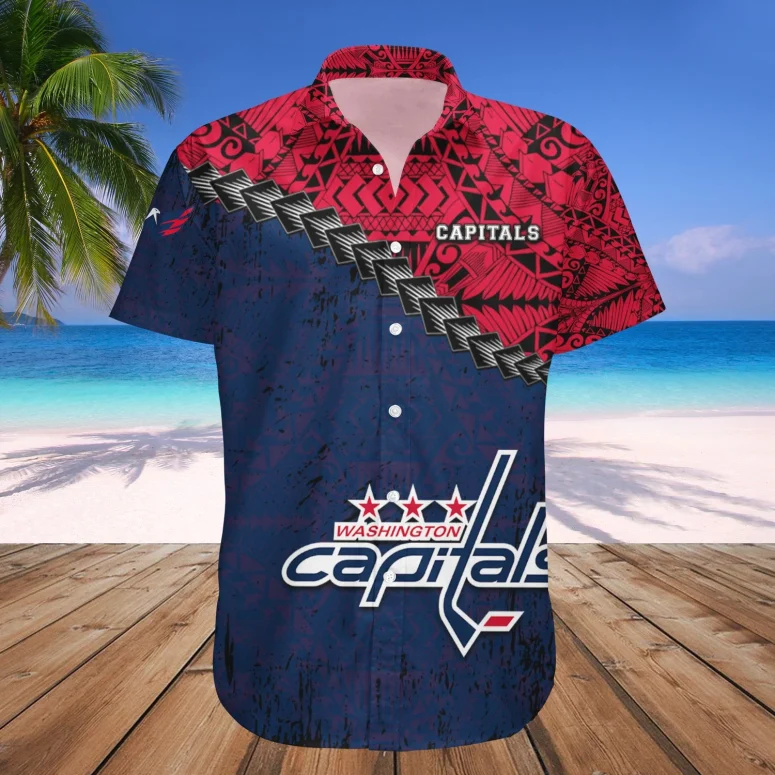 Washington Capitals Tribal Spirit Hawaiian Shirt