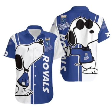 Kansas City Royals Snoopy Baseball Hawaiian Shirt