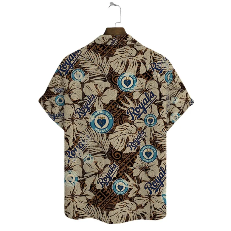 Kansas City Royals Tropical Hearts Hawaiian Shirt