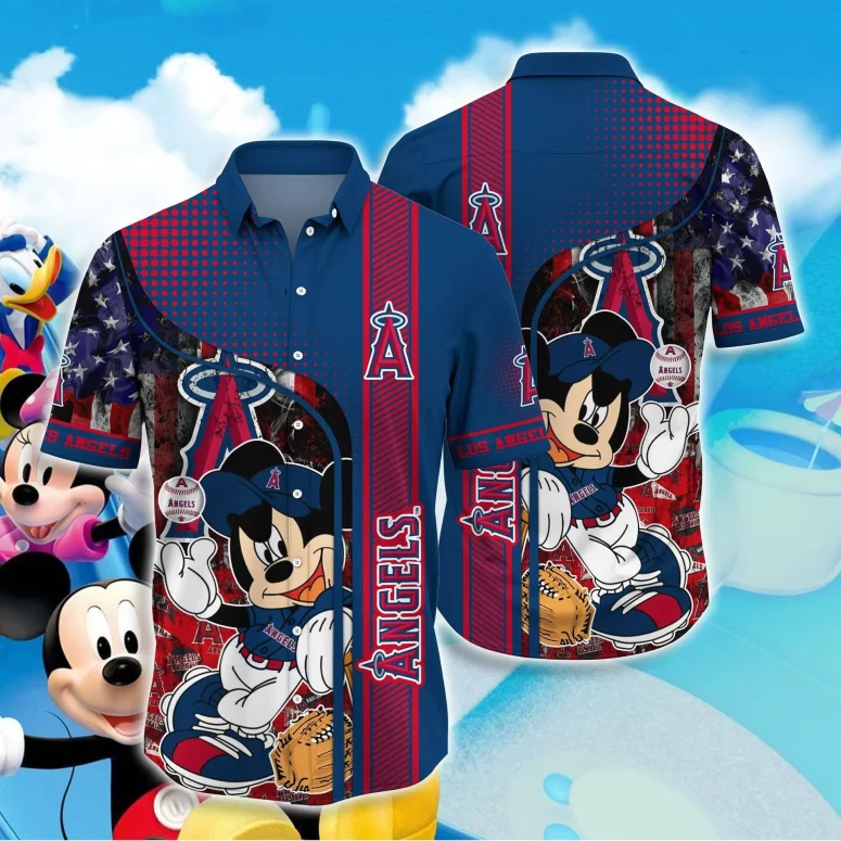 Los Angeles Angels Mickey Baseball Hawaiian Shirt