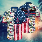 Los Angeles Angels Stars & Palms Hawaiian Shirt