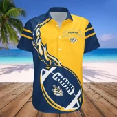 Nashville Predators Football Style Hawaiian Shirt Front - TeeAloha