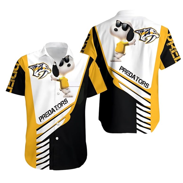 Nashville Predators Snoopy Vibes Hawaiian Shirt