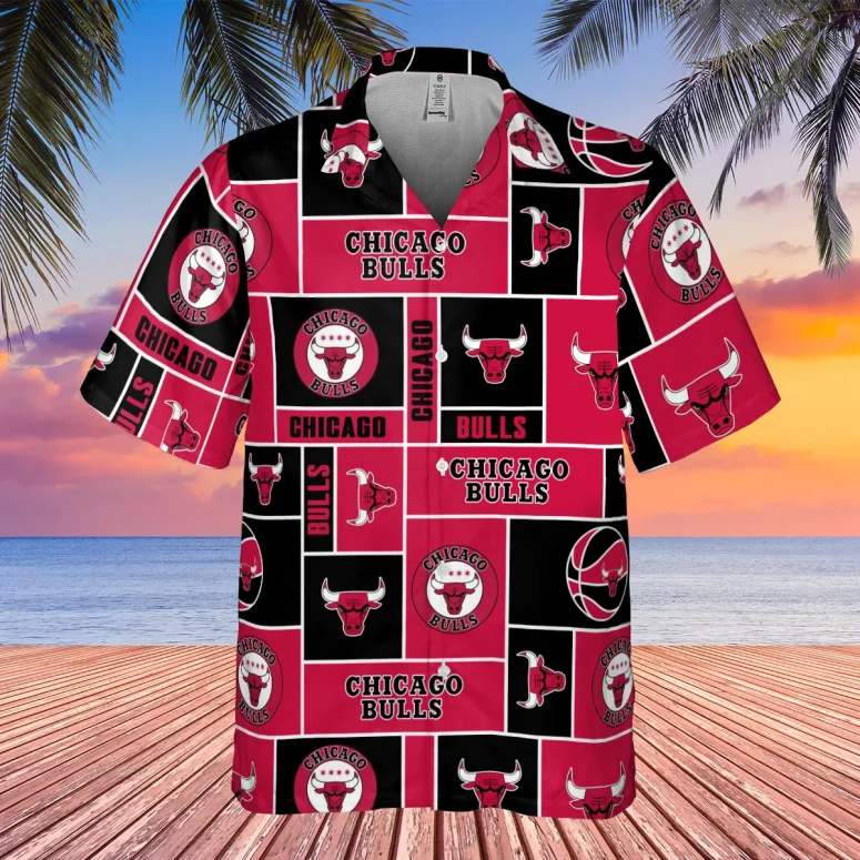 Chicago Bulls Beach Block Hawaiian Shirt