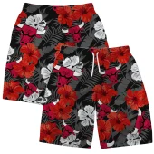 Chicago Bulls Floral Fantasy Hawaiian Short - TeeAloha