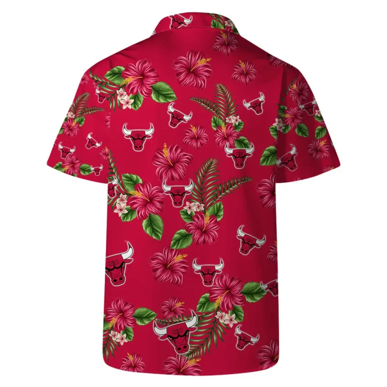 Chicago Bulls Hibiscus Paradise Hawaiian Shirt