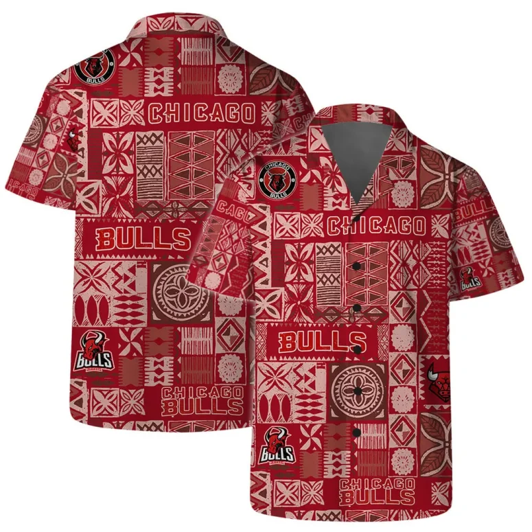 Chicago Bulls Retro Island Vibes Hawaiian Shirt