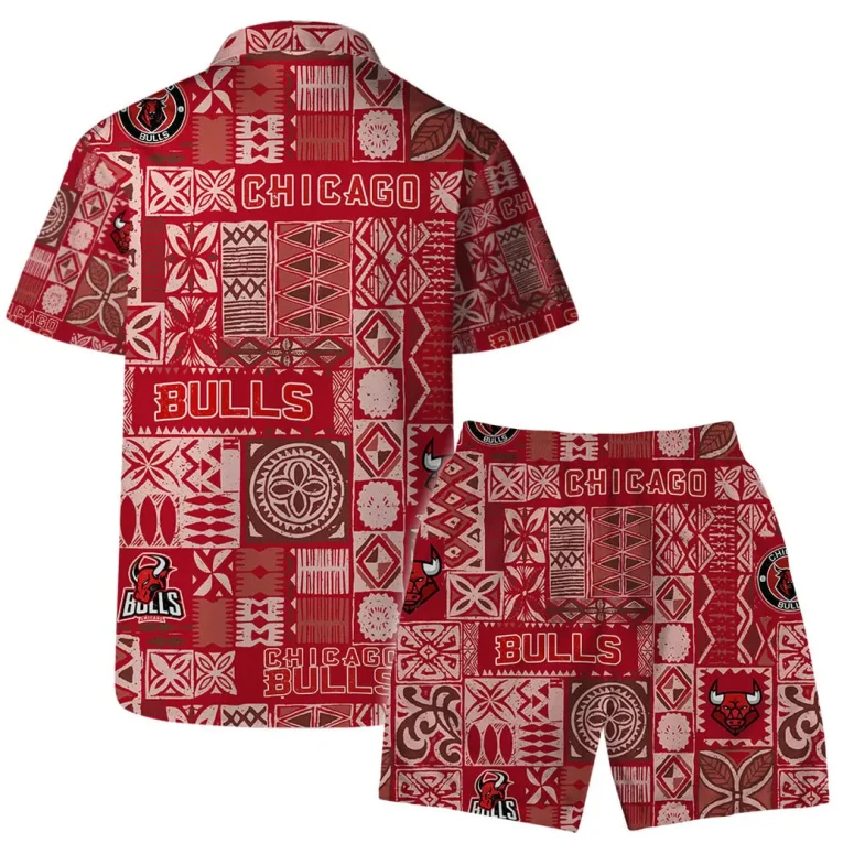 Chicago Bulls Retro Island Vibes Hawaiian Shirt