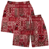 Chicago Bulls Retro Island Vibes Hawaiian Short - TeeAloha