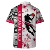 Chicago Bulls Slam Dunk Island Hawaiian Shirt Back - TeeAloha