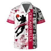 Chicago Bulls Slam Dunk Island Hawaiian Shirt Front - TeeAloha